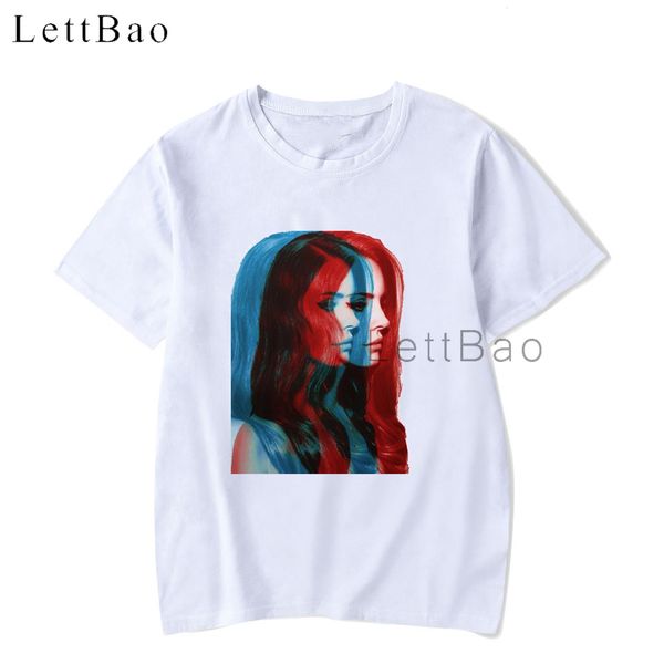 

sport vogue plus size streetwear style tee shirt homme white cotton t shirt men/women crew neck lana del rey print men clothes 2020