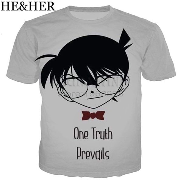 

classic anime detective conan 3d print shirts oversized horror horror men clothing