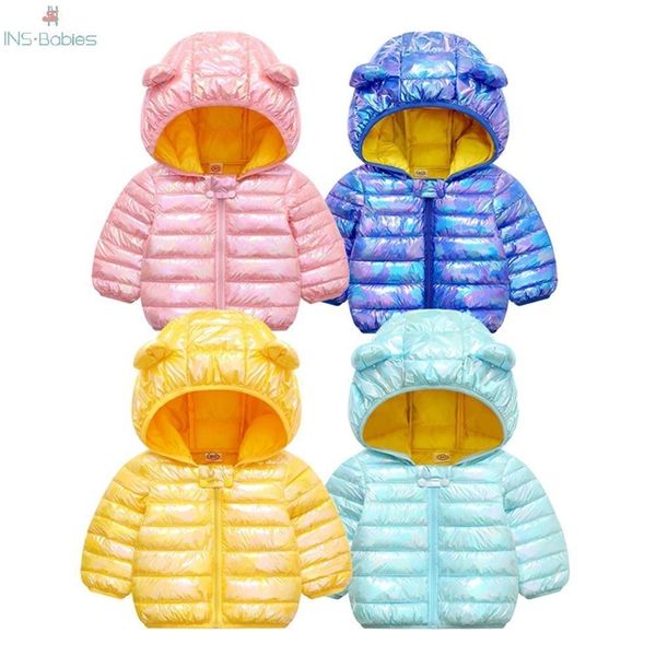 Bebê casaco de inverno roupas crianças meninas algodão jactet crianças snowsuit de mangas compridas outerwear menino recém-nascidos inverno roupas acolchoadas lj201017