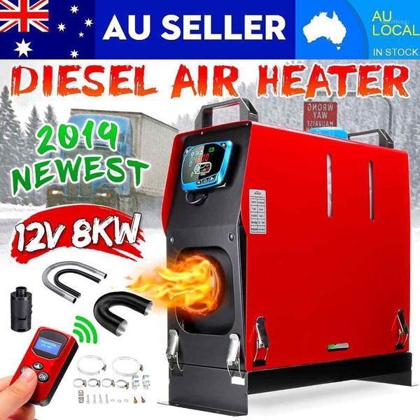 

all in one 8000w air diesels heater 8kw 12v one hole car heater for trucks motor-homes boats bus +lcd key switch+english remote1