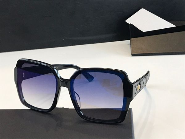 

13120 fashion ladies sunglasses large plate square frame goggles antiultraviolet glasses popular avant-garde style send box, White;black