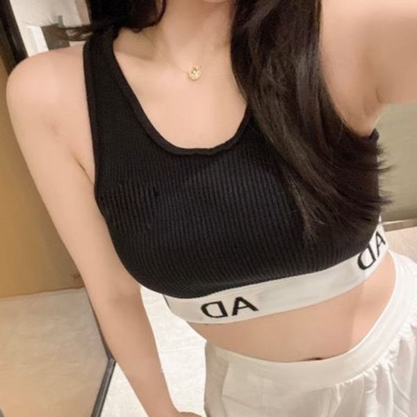 

women tanks fashion sports knit camis yoga tank summer running streetswear, White