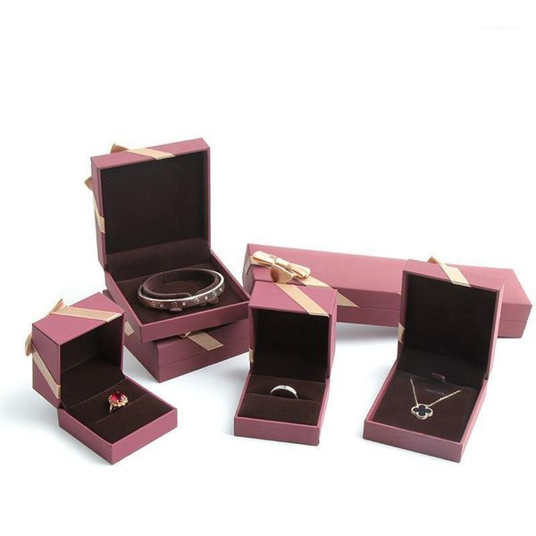 

gift wrap high-end touch paper tie flower ring box necklace pendant bracelet jewelry package boxes est design display1