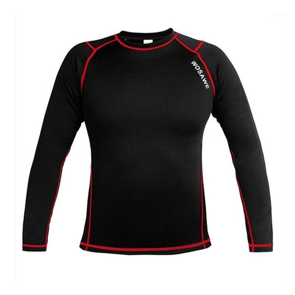 

racing jackets thermal fleece base layer cycling clothing long sleeve winter bicycle clothes men women mtb bike underwear layer1, Black;red