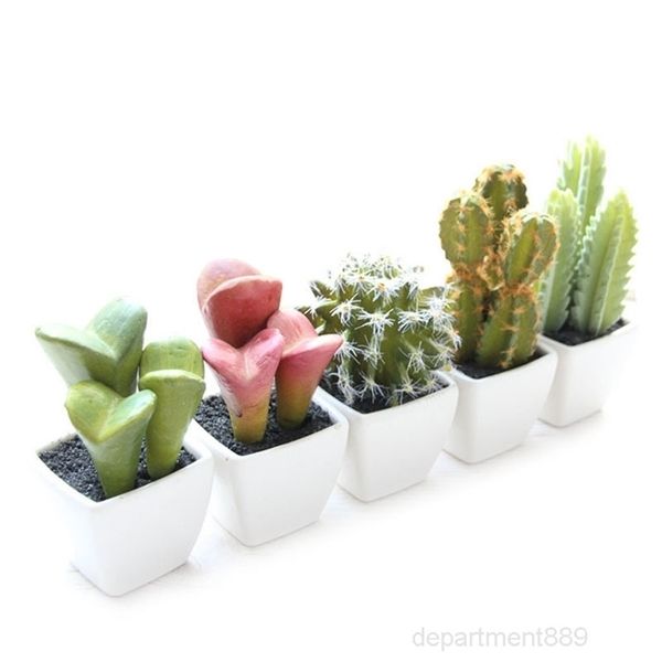 

new design artificial succulents desert simulation crafts cactus decorative small bonsai suit plant with pot