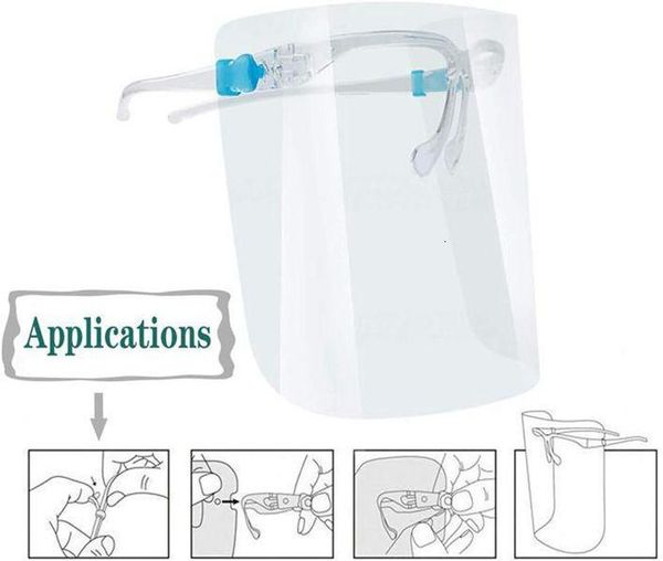 

new proof anti-uv protective oil-splash m facial shield full face cover safety pet glass transparent bdsax