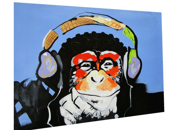 

huge canvas art paintings monkey dj home decoration oil painting on canvas wall art canvas pictures for wall decor 201015
