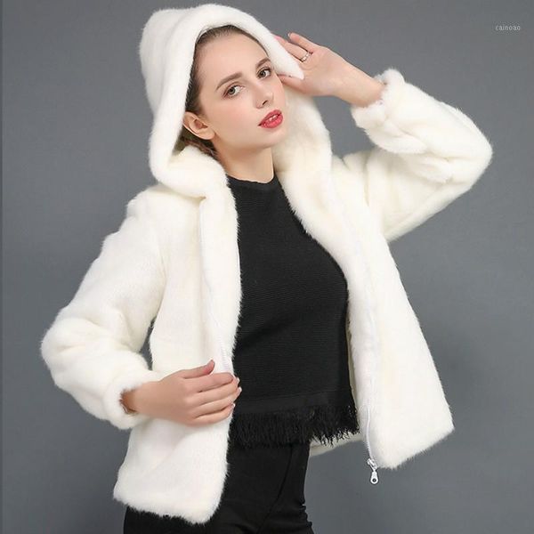 

tuhao winter female faux fur coat autumn plus size 3xl casual hooded black white oversize casaco long sleeve coats lq2601