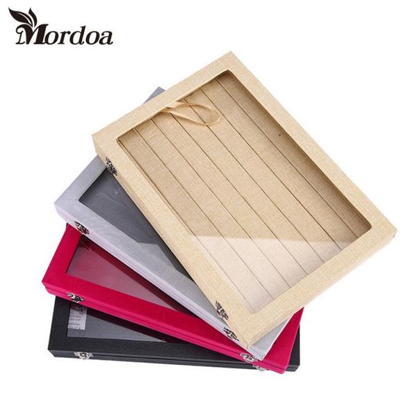 

2021 high grade jewelry display holder rings organizer boxes storage earring accessories showcase, Pink;blue