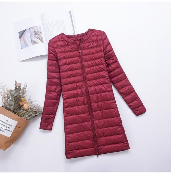 

women's down & parkas ultra light jacket casual women white duck autumn outwear female slim thin inner bottoming garment1, Black