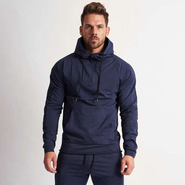 

trend winter autumn muscle hooded brother and sweater men's pullover exercise jacket vflo, Gray