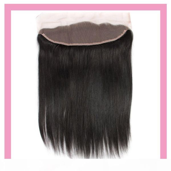 

brazilian virgin hair 13x4 lace frontal straight human hair natural color 13 by 4 frontal closure part, Black;brown