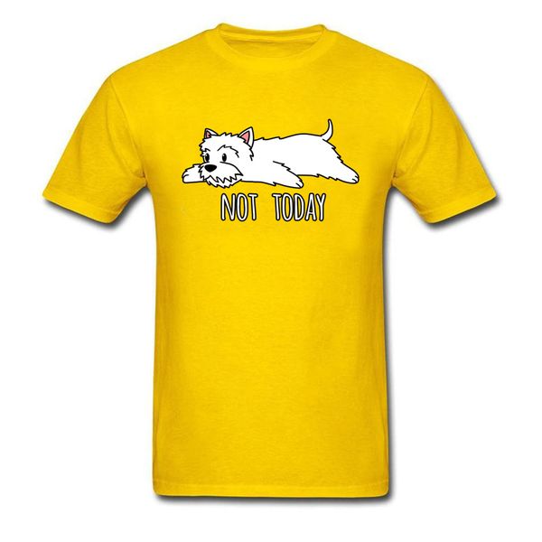 

забавный tshirts не сегодня westie человек tshirts на заказ тенниска шотландский терьер собака lover подарка одежда желтый tee спорт толстов