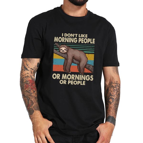 

i hate morning people and mornings and people t shirt funny sloth tshirt soft tee sport hooded sweatshirt hoodie
