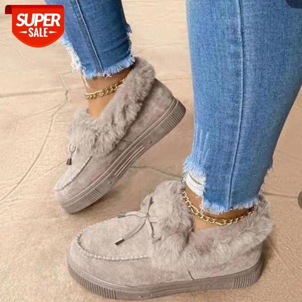 

mcckle women loafers warm moccasin shoes plush ladies causal non slip woman flock comfortable female flats shoes fashion new #tr12