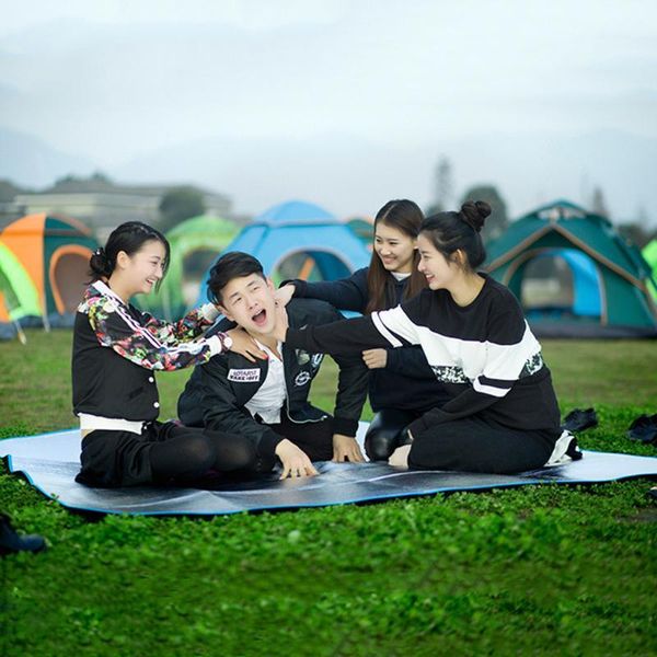 

carpets 200x200cm aluminum film picnic mat outdoor portable double-dided blanket waterproof beach mattress colorfast rectangle1