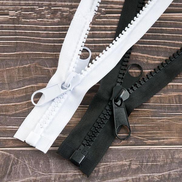 

tdnsl1 2 3 4 5 meter 10 смолы молния открытого конца хвоста двойной сторона слайдер блокировка для шитья пальто куртки placket палатки long