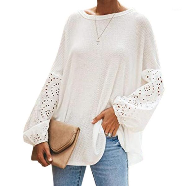 

women's blouse shirt 2020 hollow sleeve solid women's clothing ladies casual pullovers female shirt blouse women1, White