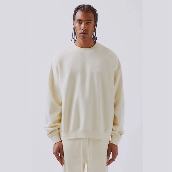 

2021 europe classic new mens sweatshirt retro street hip hop sweatshirts classic cross letter prite 430 grams plush warm usa size jumper, Black