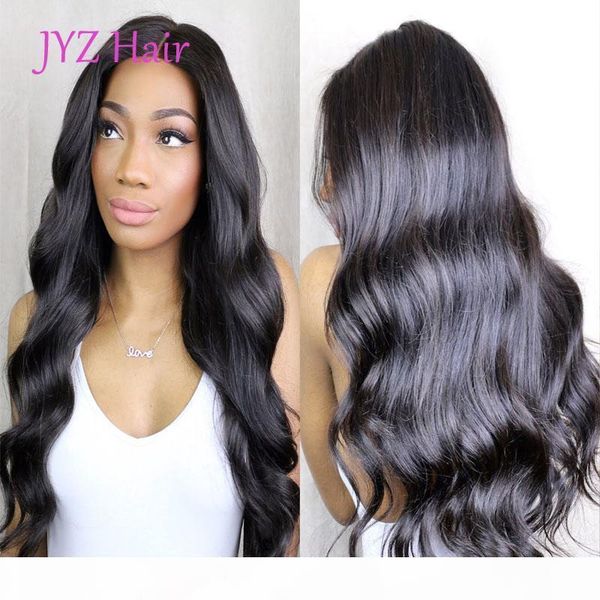 

brazilian peruvian malaysian indian body wave hair lace front wig full lace human hair wigs with baby hair body wave lace front wigs, Black;brown