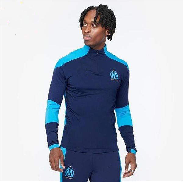 

20-21 новый мужской футбольный тренировочный спортивный футбол марсель лион тренировочный костюм выжитие дена chandal jogging, Gray