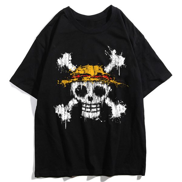 

anime one piece luffy sanji zoro tony chopper summer harajuku ullzang cartoon 90s streetwear tees hooded sweatshirt hoodie men t shirt