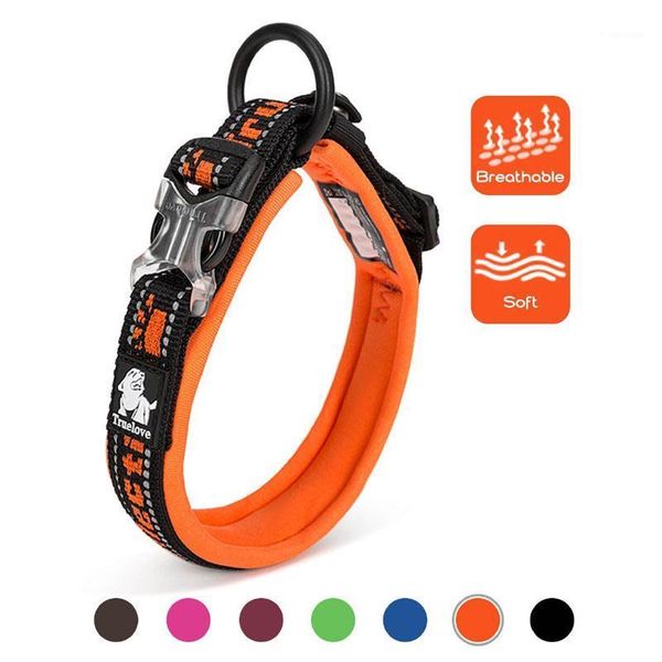 

reflective nylon pet dog collar for dog soft neoprene strong puppy pet collars1