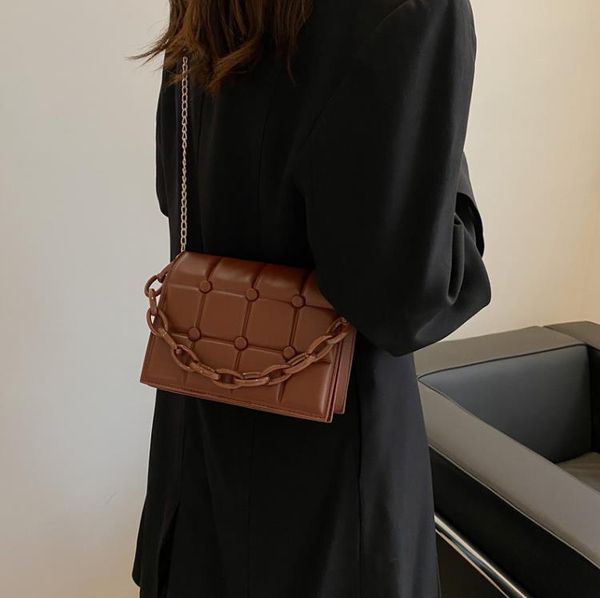 

autumn handbag chain bag solid color casual fashion shoulder messenger bags