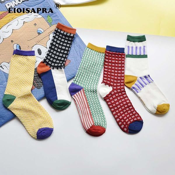 

korean style women socks colorful cartoon creative casual tide socks fashion illustrations ultra-thin transparent1, Black;white