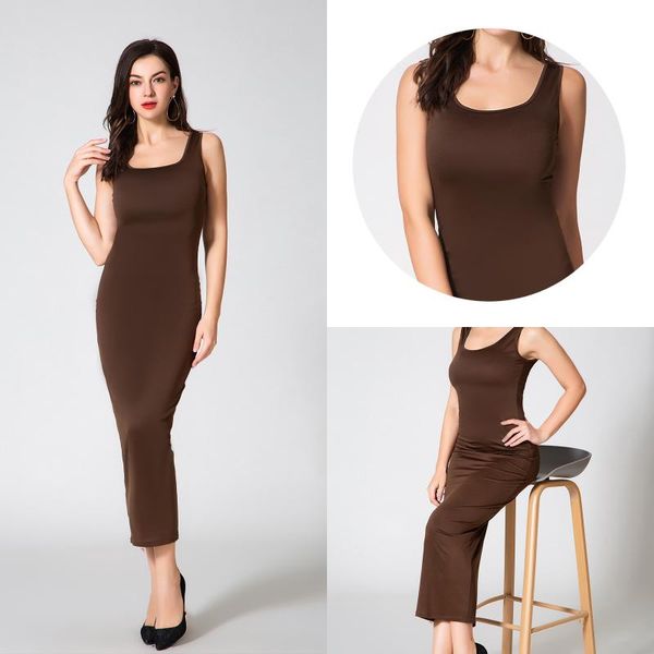 

casual dresses zogaa women dress 2021 autumn elegant natural black sleeveless solid size s-xxl, Black;gray