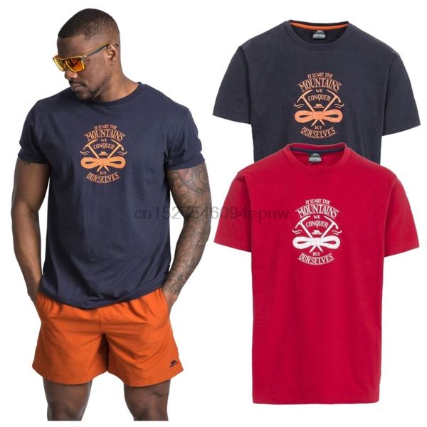

trespass heron mens printed t-shirt с коротким рукавом хлопок лучшие спортивные толстовка с капюшоном толстовка