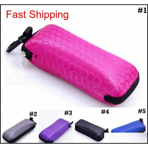 

honeycomb sunglasses case 5 colors eva zipper protable rectangle eye glasses case protector box ca qyltyw queen66
