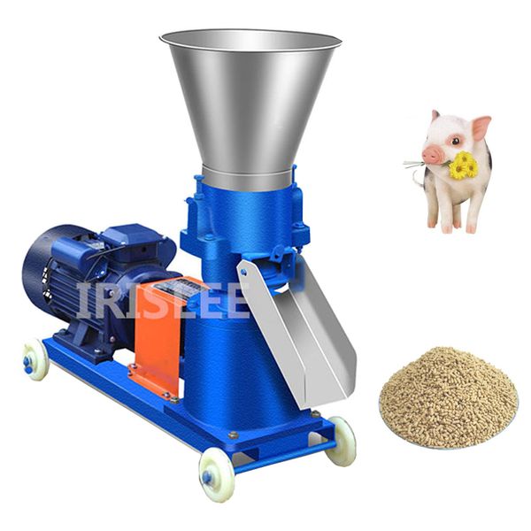 Moinho de pellets KL125 Multifuncional 4kw Máquina de fabricação de pellets de alimentos para uso doméstico Granulador de ração animal 60-150kg/h