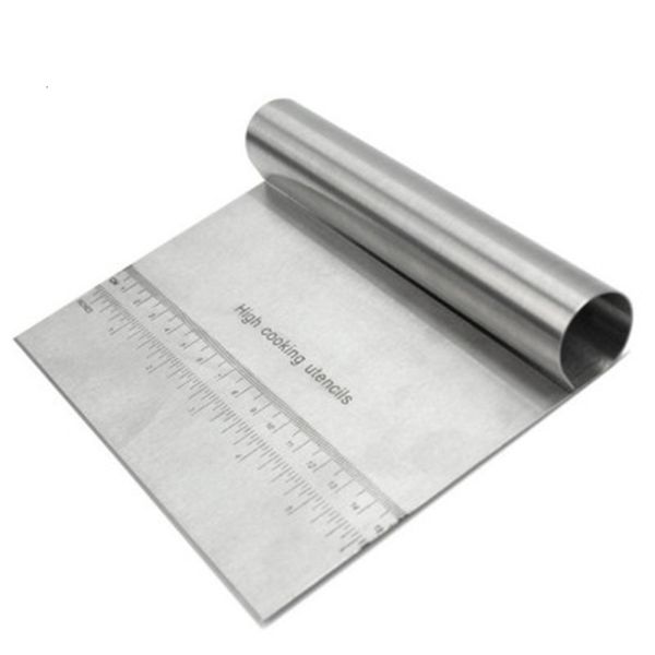

butter pastry stainless baking steel dough spatulas trapezoidal scraper cake tools
