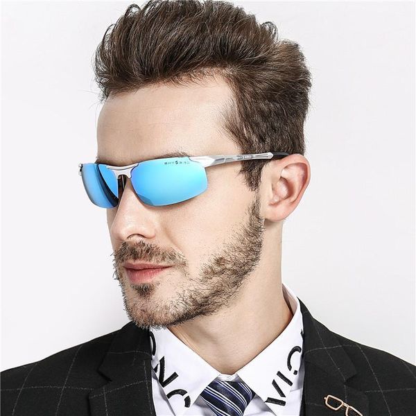 

sun glasses for men coating polarized mirror mens aluminum magnesium sunglasses polarized sports men glasses accessories 81771, White;black