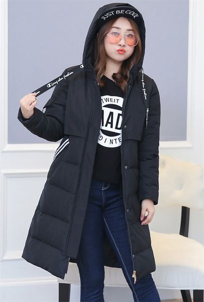 

2021 new size 10xl winter plus 20% white duck down jackets thicken red female jacket with hood parkas shelter mujer wxf602 6gjc, Black