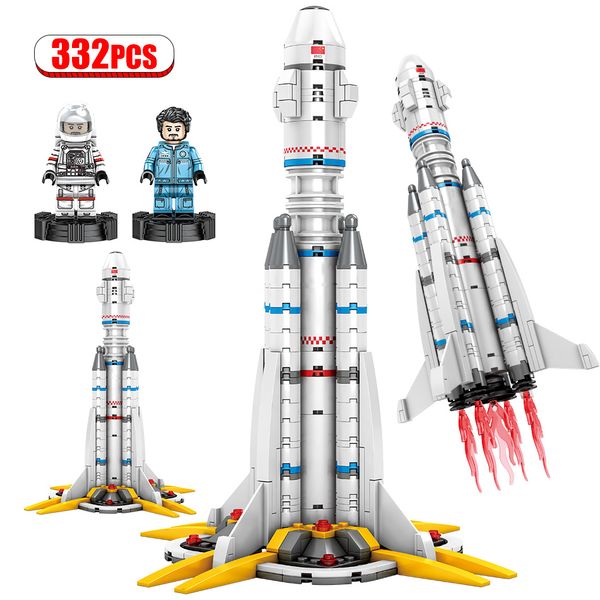 

322pcs city astronaut the wandering earth bricks technic carrier launch vehicle rocket building blocks toys for boy