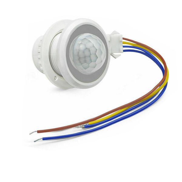 

100v - 240v пир инфракрасный датчик движения тела детектор управления переключатель света с 4-6м индукционная расстояние белая лампа