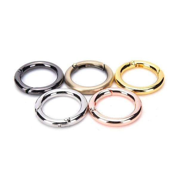 

new 1pc 28mm silver/gold plated alloy carabiner hook snap hook connector jllbwy