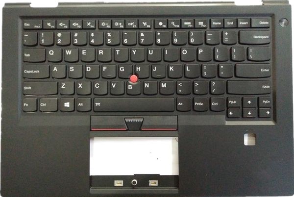 Novo para Lenovo ThinkPad X1 Carbono 4th Habitação Gen PalmRest Painel Painel Bezel Cobertos Inglês Backlit Backlit Keyboard Fru 01av154 01av193