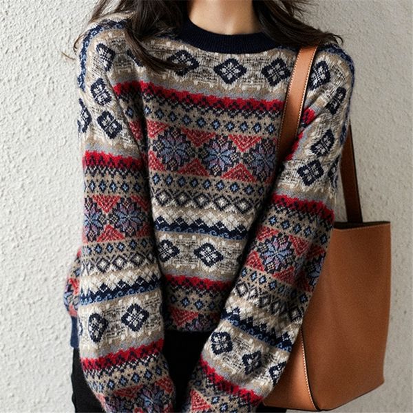 

e30un новой осени cqu3w свитер меринос рыхлых шей женщин утолщенной круглый кашемир короткого дно sweatersweater зимнего свитер и, White;black