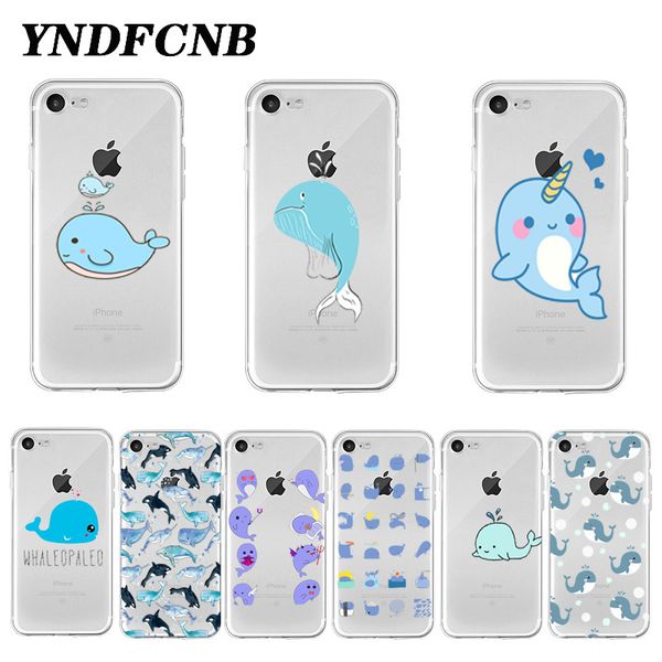 

симпатичный кит окрашенного телефон чехол для iphone se 2020 11 pro x xr xs max 6 6s 7 8 plus soft clear cover мобильных случаев