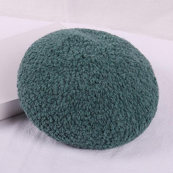 

hat female style for autumn and winter solid color plush beret korean fashion cute hipster artistic painter cap kg-190