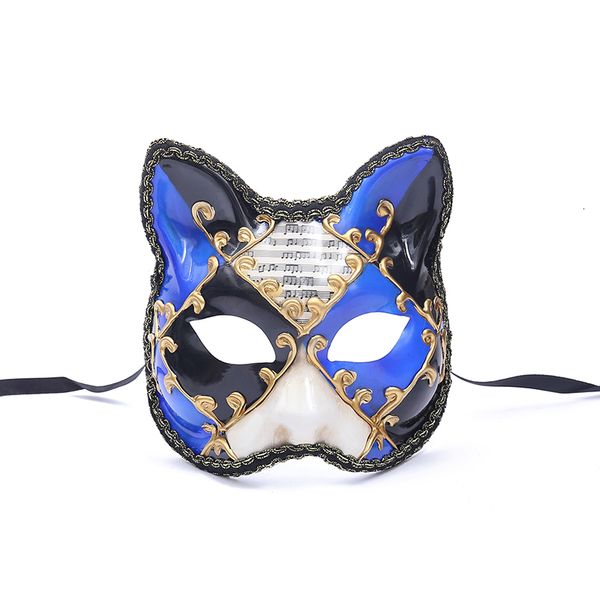 

half anime mask venetian cat face creative carnival party ball halloween cosplay