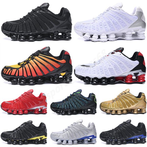 

2020 og tl running shoes men women chaussures triple black white black grey clay orange sunrise speed red mens trainer sports outdoor t1, White;red