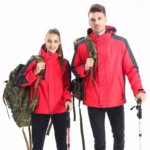 

three in one rocking fleece detachable liner two piece outdoor sports warm winter stormcoat lettering man black friday 2020