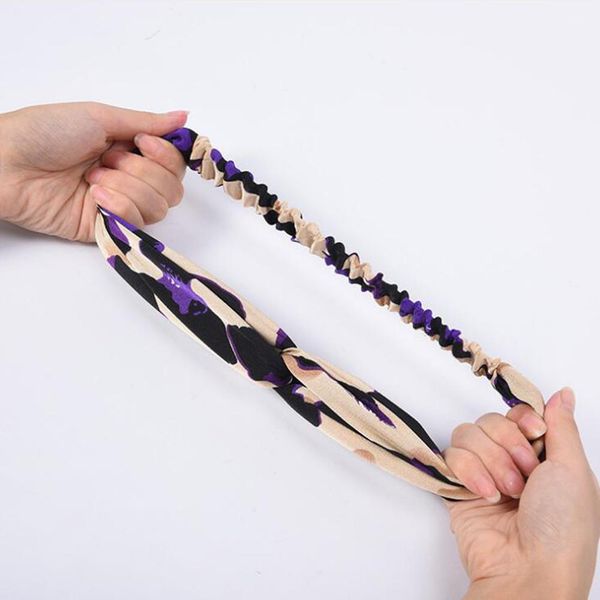 

fashion leopard printed twist knot headband turban women girls luxury elastic hair bands cross knotted stretchy head hoop wrap q sqcgob