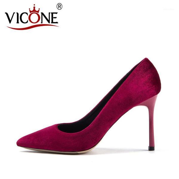 

dress shoes vicone women's pointed high heels v102331, Black