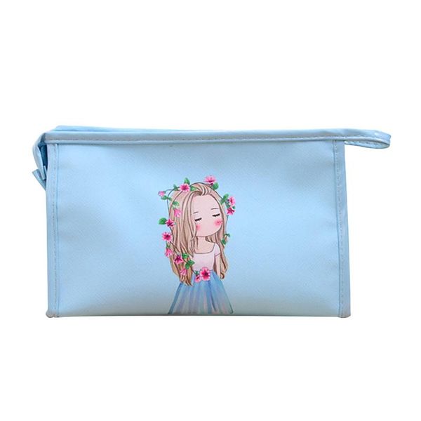 

yesello fashion girl small vanity toiletry kit travel makeup cosmetic bag organizer for women beauty storage case pouch
