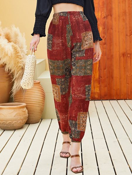 

patchwork carrot pants y8ia#, Black;white